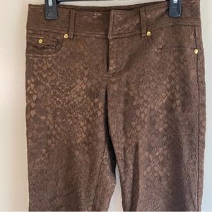 Cache Luxe Brown Shake Pants.
